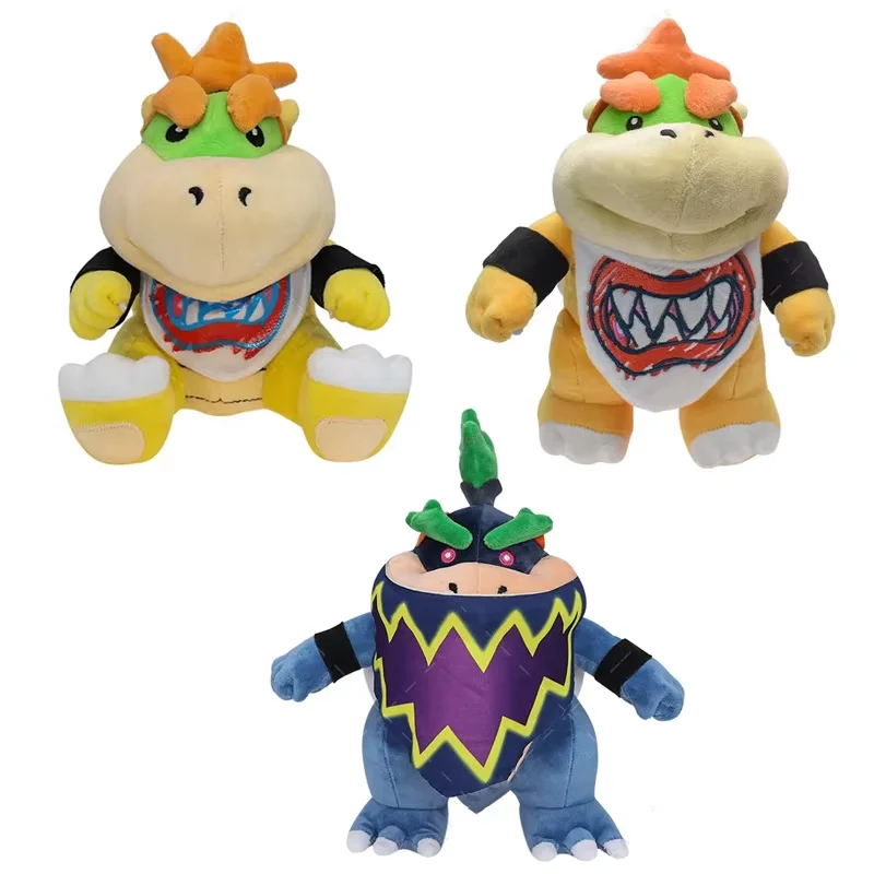 2026 New Mario Wonder Bowser Jr Fire Dragon Plush Toys Doll Soft Stuffed Toys for Kids Birthday Christmas Gift view 2