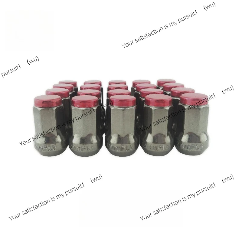 Auto parts Iron nut plus aluminum cover 1 thread M12 * 1.5/M12 * 1.25 carbon steel material