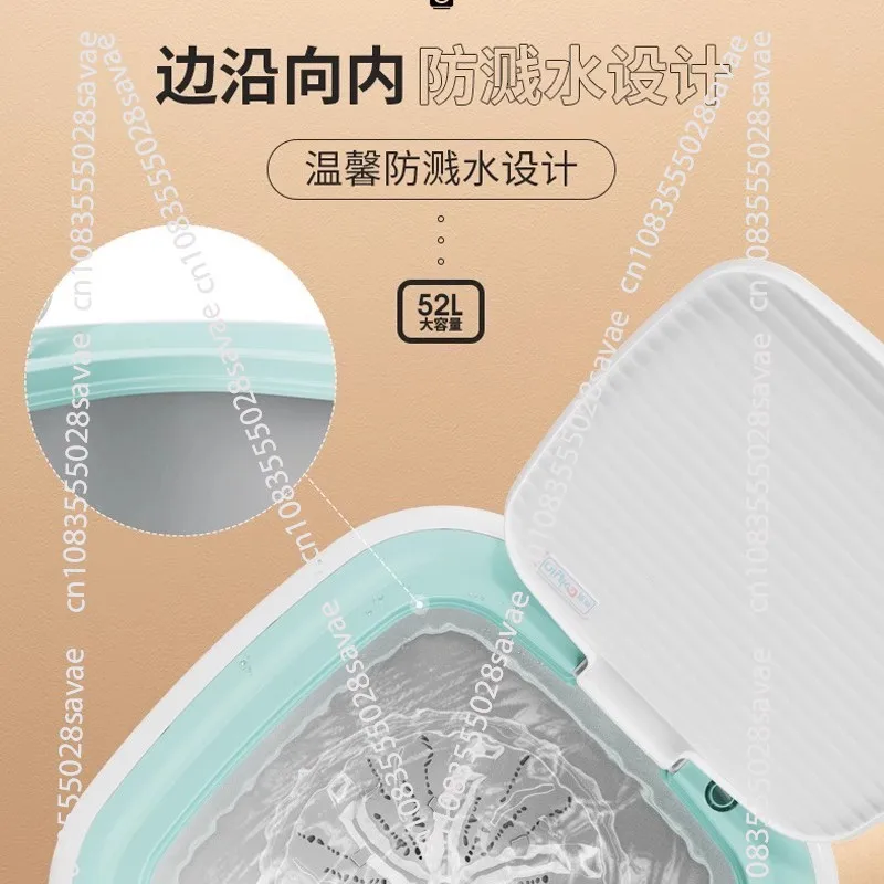 52L Folding Washing Machine Cleaning and Dehydration Integrated Household Large-capacity Health Bacteriostatic Laundry