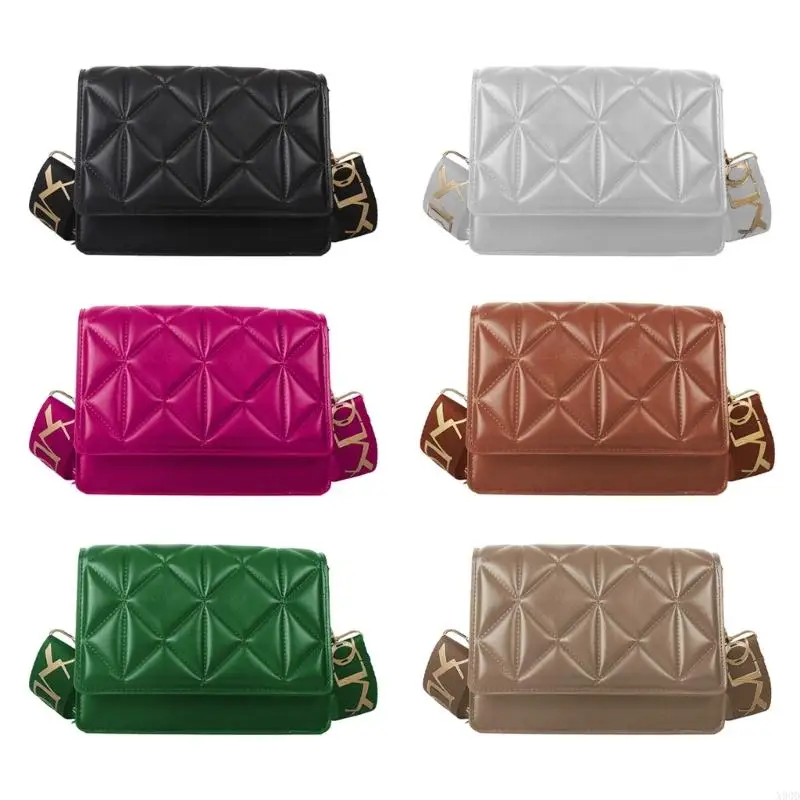 

X90D PU Leather Crossbody Purses Shoulder Bags for Women Girls Lattice Casual Bag