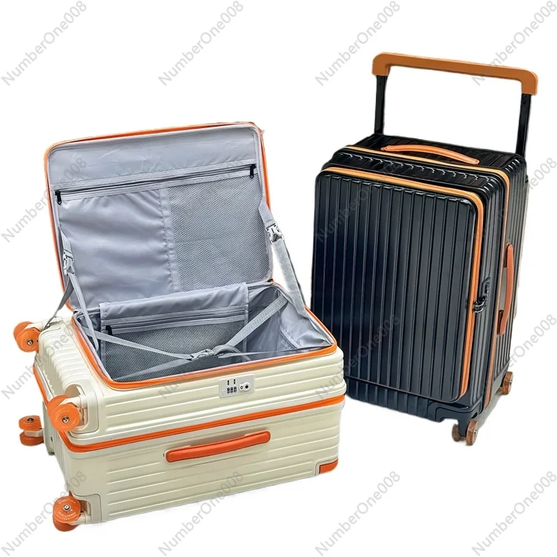 

Expandable Hardside Luggage 24 Inch with TSA Lock, Spinner Suitcase Wide Pull Handle Side Open Design for Travel Carry On