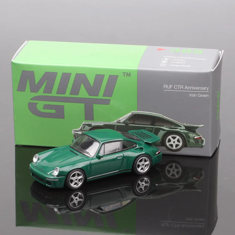 

TSM MiniGT 1/64 Scales Small Classic RUF CTR Anniversary Diecasts & Toy Vehicles Models Car Souvenir Hobby Gifts Green