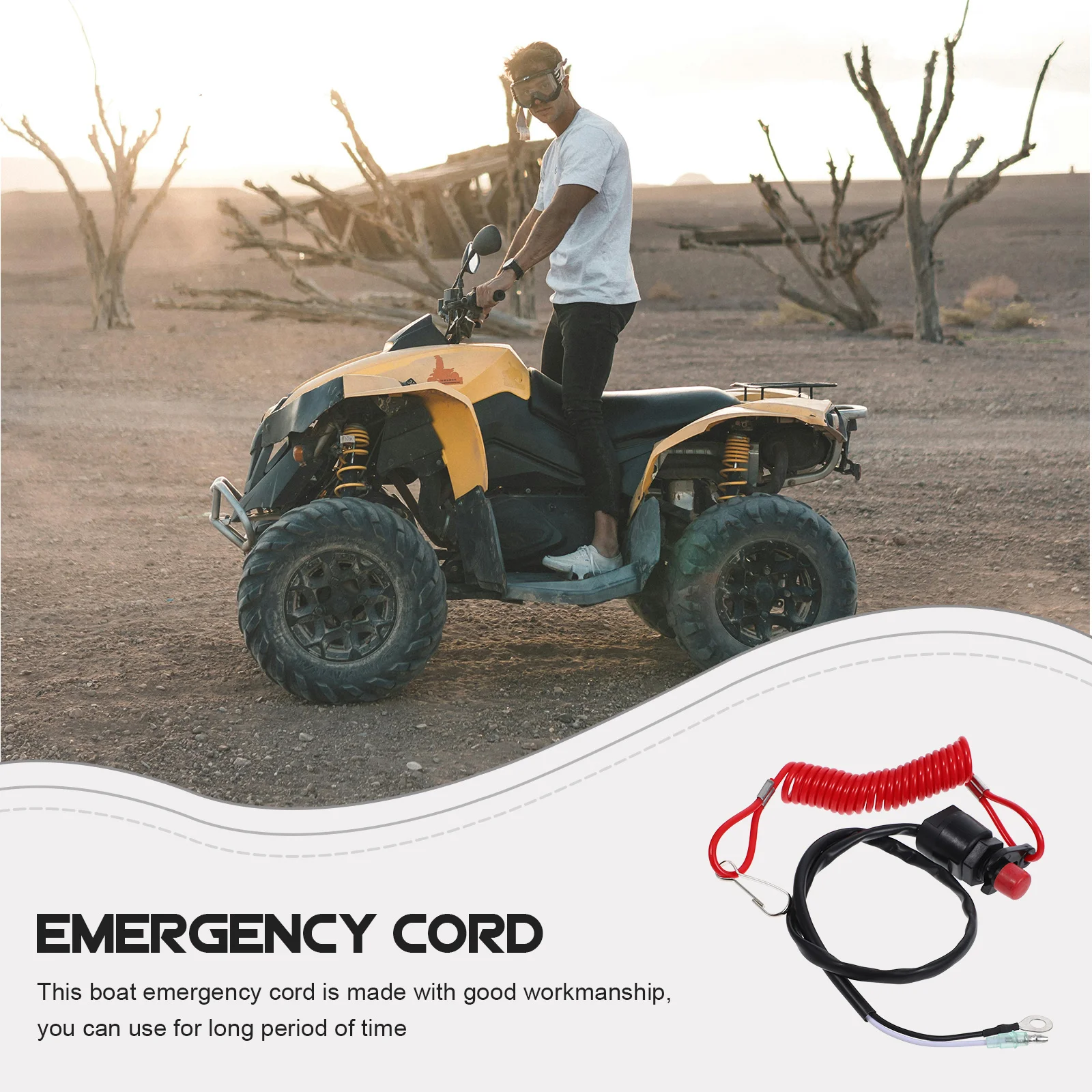 

Boat Engine Lanyard Marine Safety Emergency Cord Universal Harness Stop Rope For Atv Ship Yacht Boat Emergency Supplies