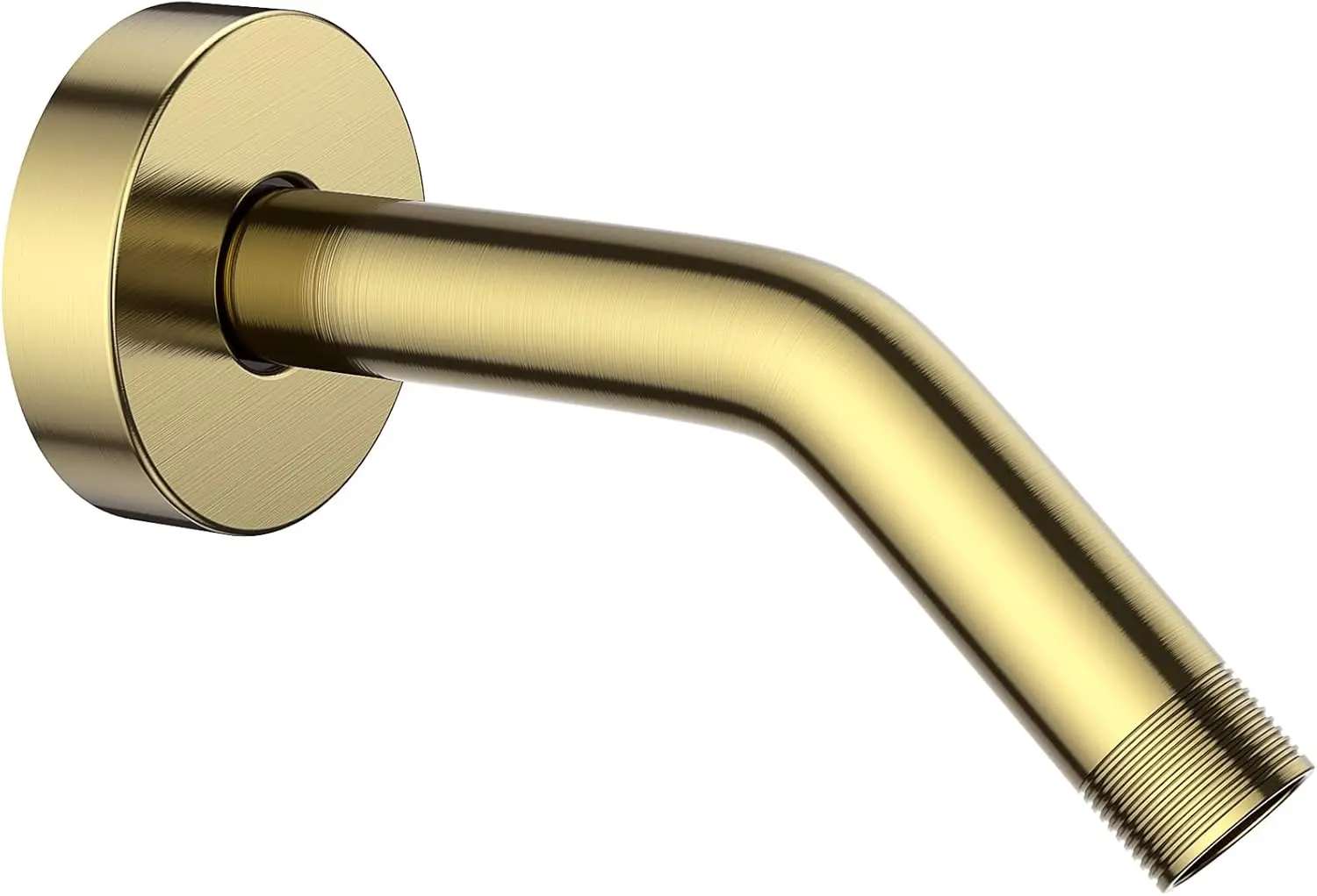 

6" Shower Extension Arm Brushed Gold Solid Brass NPT 1/2 for Rain Shower Head & Handheld