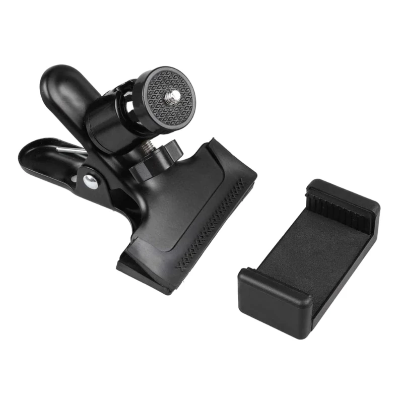 360 Degree Rotation Guitar Head Clamp Phone Holder Mount Clip For Live Broadcast E56D