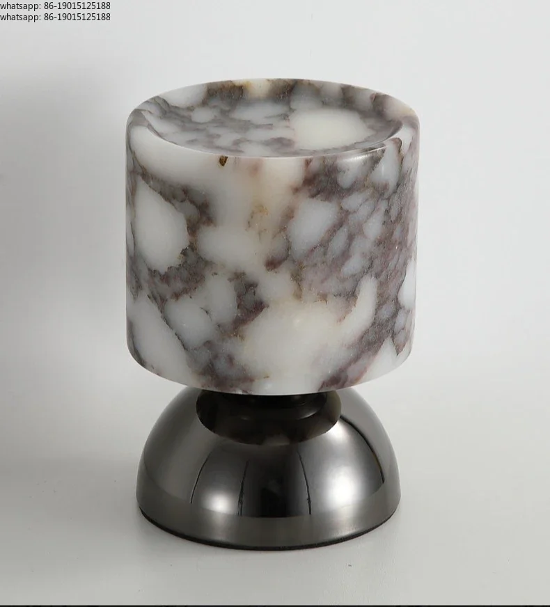 Marble desk lamp Bedroom bedside night light Living room study ambient light 2026 new