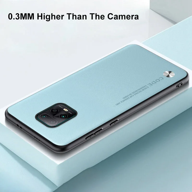 Silicone Protection Case For Redmi Note 9 Pro Luxury PU Leather Phone Case For Xiaomi Redmi Note 9S Note9 Pro Matte Back Cover