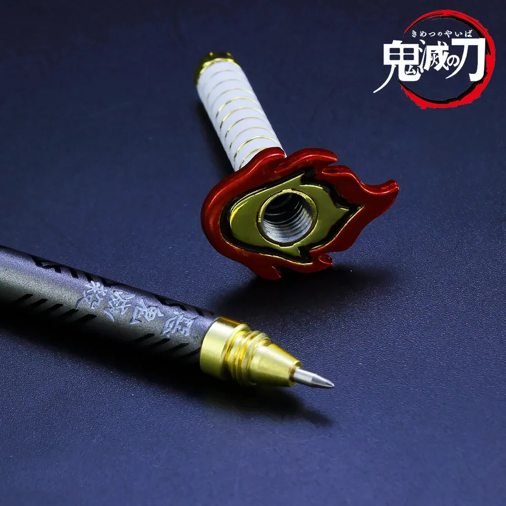 Nuovo 20 centimetri Demone Slayer Spada Rengoku Kyoujurou Penna di Carbonio Della Lega di Katana Anime Periferiche Arma elegante Modello Festival Regali Giocattoli