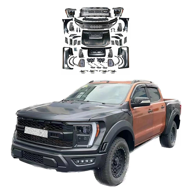 

Комплекты facelift bodykit, системы для тела для ranger 2015-2021T6 T7 T8, обновление до 2022 F150 raptor BodyKit