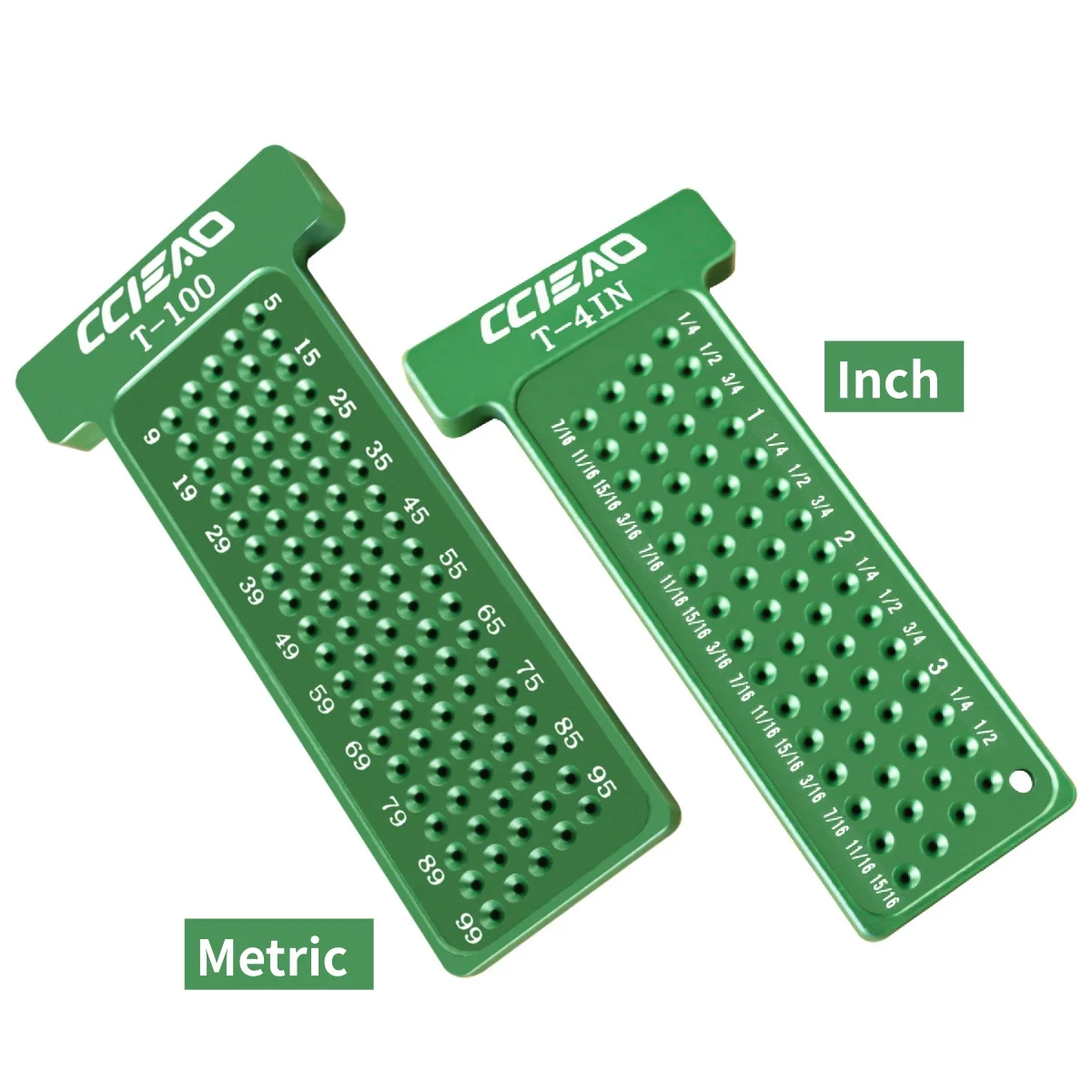 4 인치/100MM 목공 스크라이브, 목공 선 그리기 측정 도구 및 교차 교정용 미터법/인치 마킹 게이지