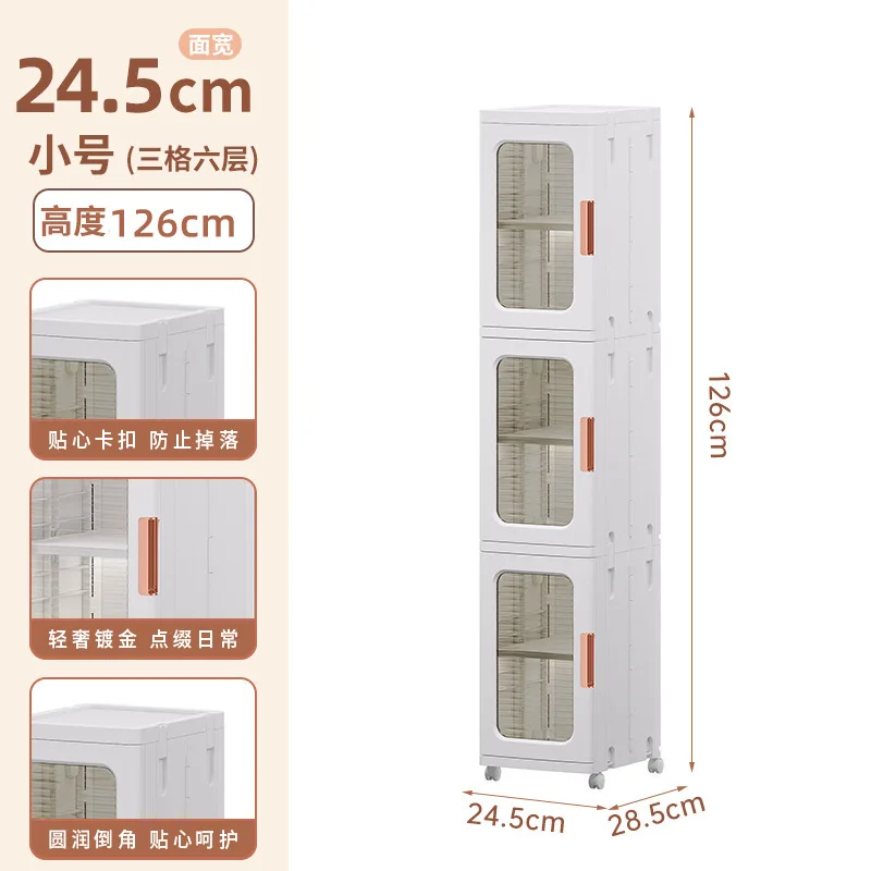 Model desainer lemari penyimpanan celah multi-lapis rak lantai mudah digunakan