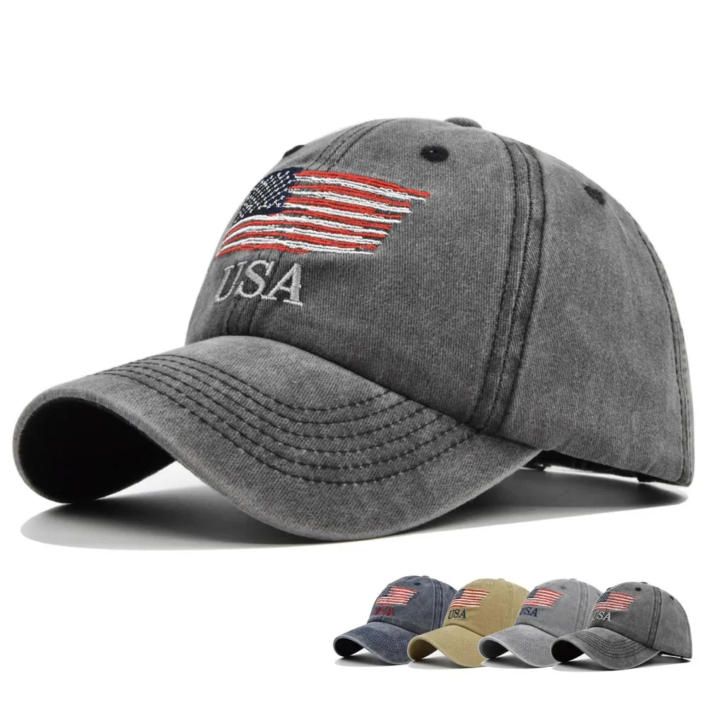 Fashion Cotton Men Women Tactical Army Military Baseball Cap Usa American Flag Outdoor Unisex Hip Hop Hats For Runing