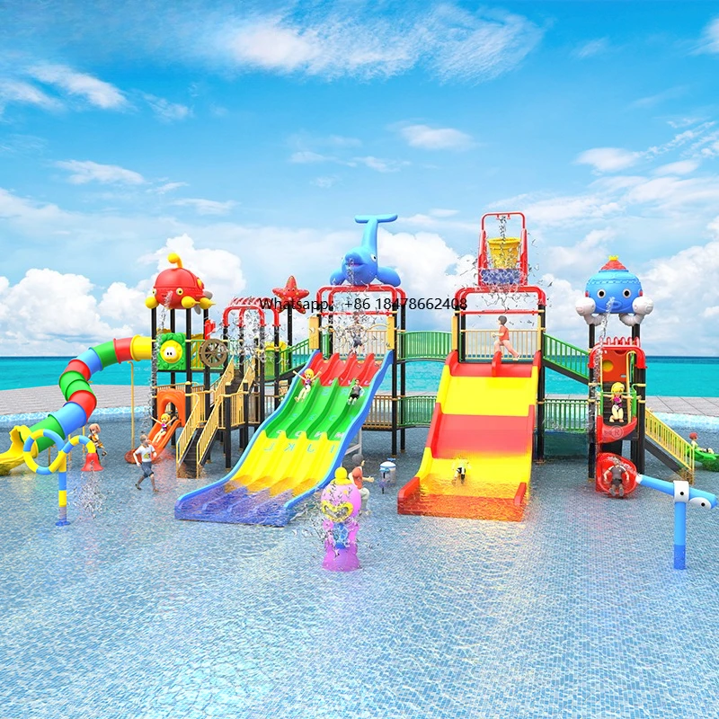 

Water Park Outdoor Playground Water Playground Equipment Water Slide Amusement Park Play Equipment