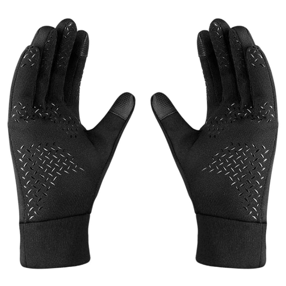 

Thermal Touch Gloves Winter for Screens Human Body Mens Hand Black Outdoor Miss
