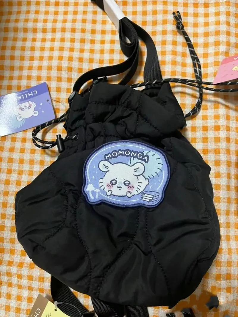 Bolso cruzado con cordón para niña, bolsa de almacenamiento portátil Kawaii, bolsa de hombro bonita, serie Usagi, Anime Chiikawa Hachiware, regalo para niña