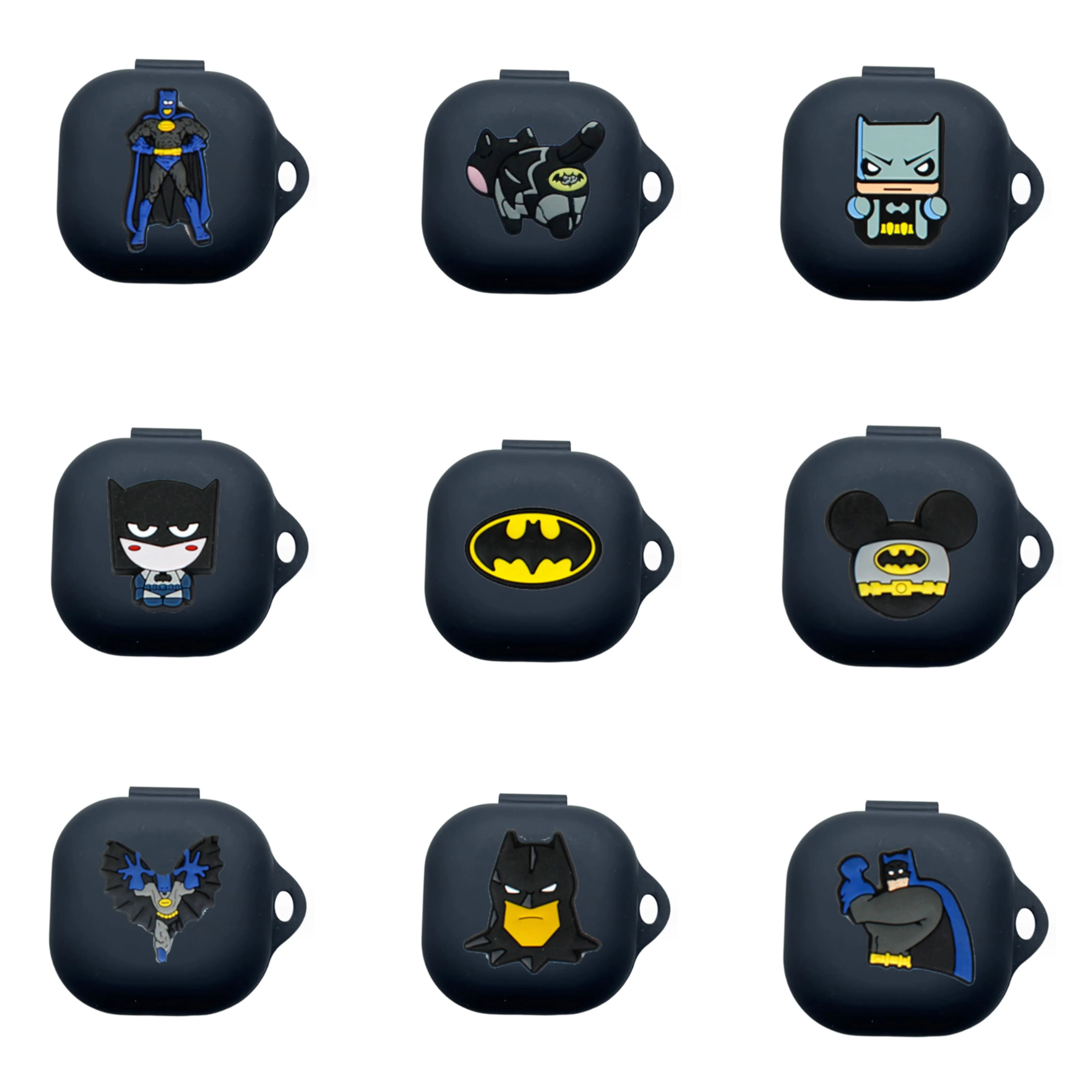 Cartoon Marvel Batman Earphone Case for Samsung Galaxy Buds FE Buds Pro Buds 2 Buds2 Buds Live Case Silicone Protective Cover