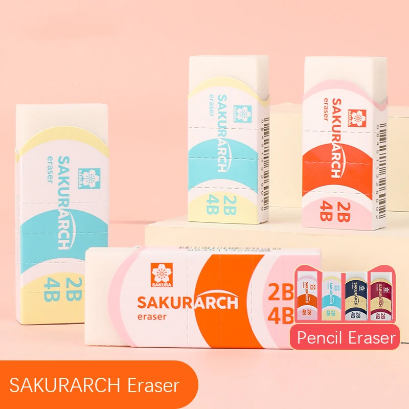 

Ластик-карандаш SAKURA для рисования, суперчистая мягкая резиновая карандаш, милые школьные принадлежности, Канцтовары