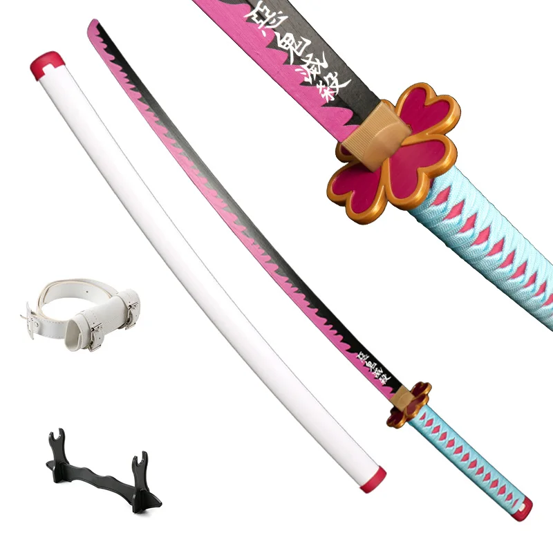 Demon Slayer Katana 104cm / 41in Cosplay personaggi Anime Tokitou Muichirou Kanroji Mitsuri Sword collezioni e regali