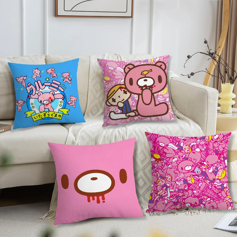 cushion cover soft Comfortable Pillow Case for Cartoon Sofa G-Gloomys Living Room Bear Home office Decor Protective Covers