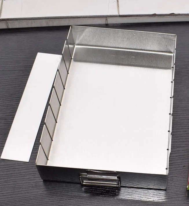 Ejiao Cake Box, Cutting Strip Mold, Cooling Plate, Stainless Steel Slitter, Snowflake Cake Split Case (Not Include Knife Food)
