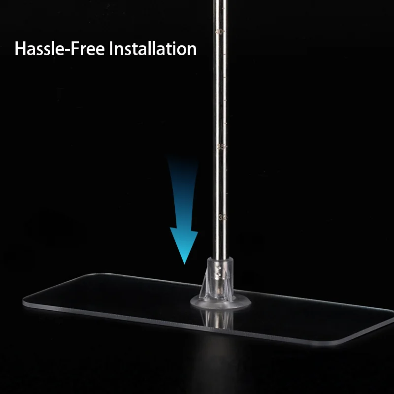 حامل عمودي أنبوب ضوء النبات T8/T20، حامل أكريليك بارتفاع قابل للتعديل