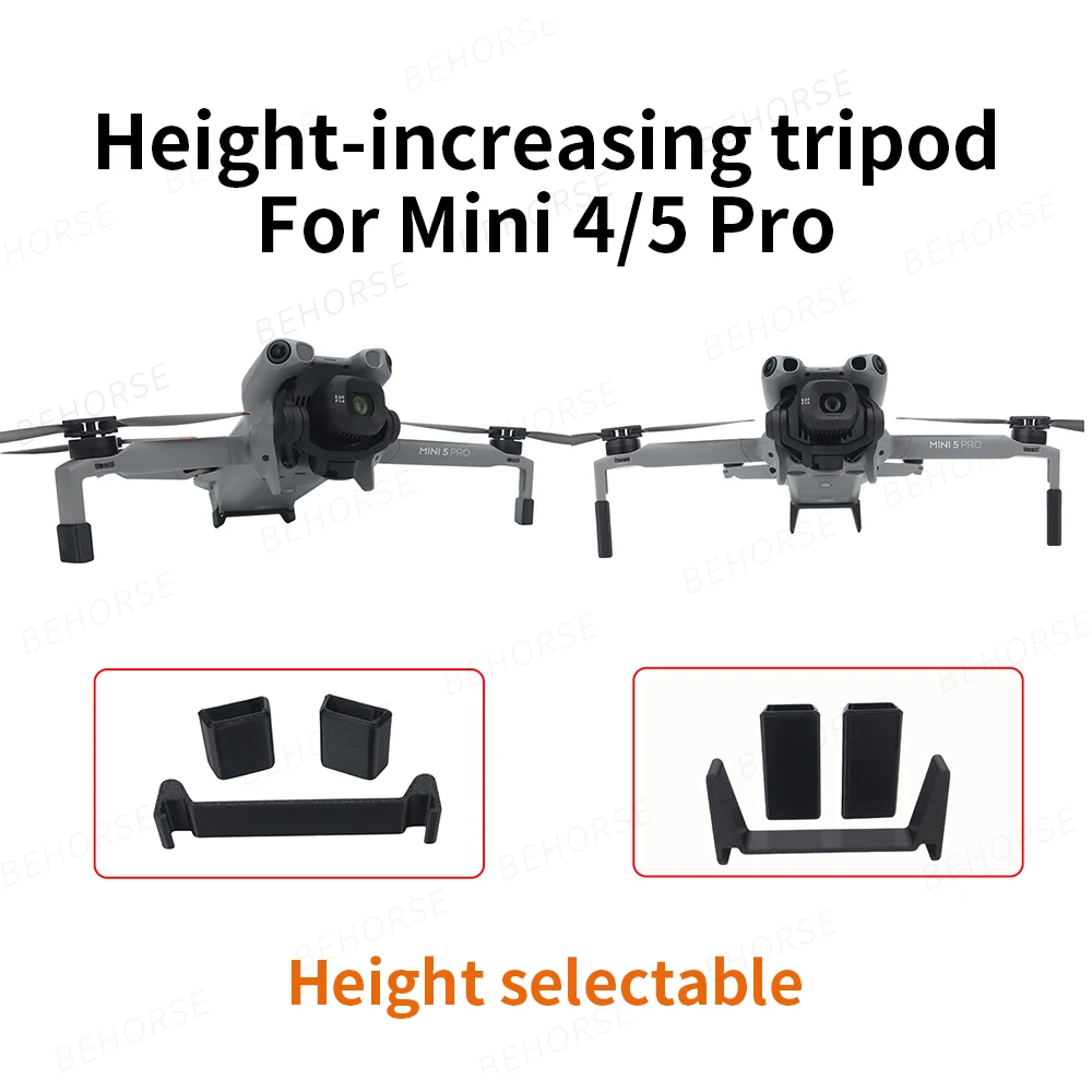 معدات الهبوط لـ DJI Mini 5 Pro واقي أرجل دعم الارتفاع الممتد لـ DJI Mini 5 Pro/Mini 4 Pro ملحقات طائرة بدون طيار