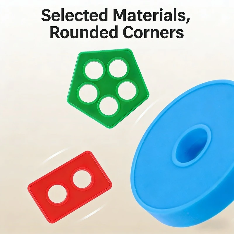 Giocattoli Montessori per bambini con forme geometriche, set di colonne, giochi di classificazione e impilabili Giocattoli puzzle per l'educazione della prima infanzia