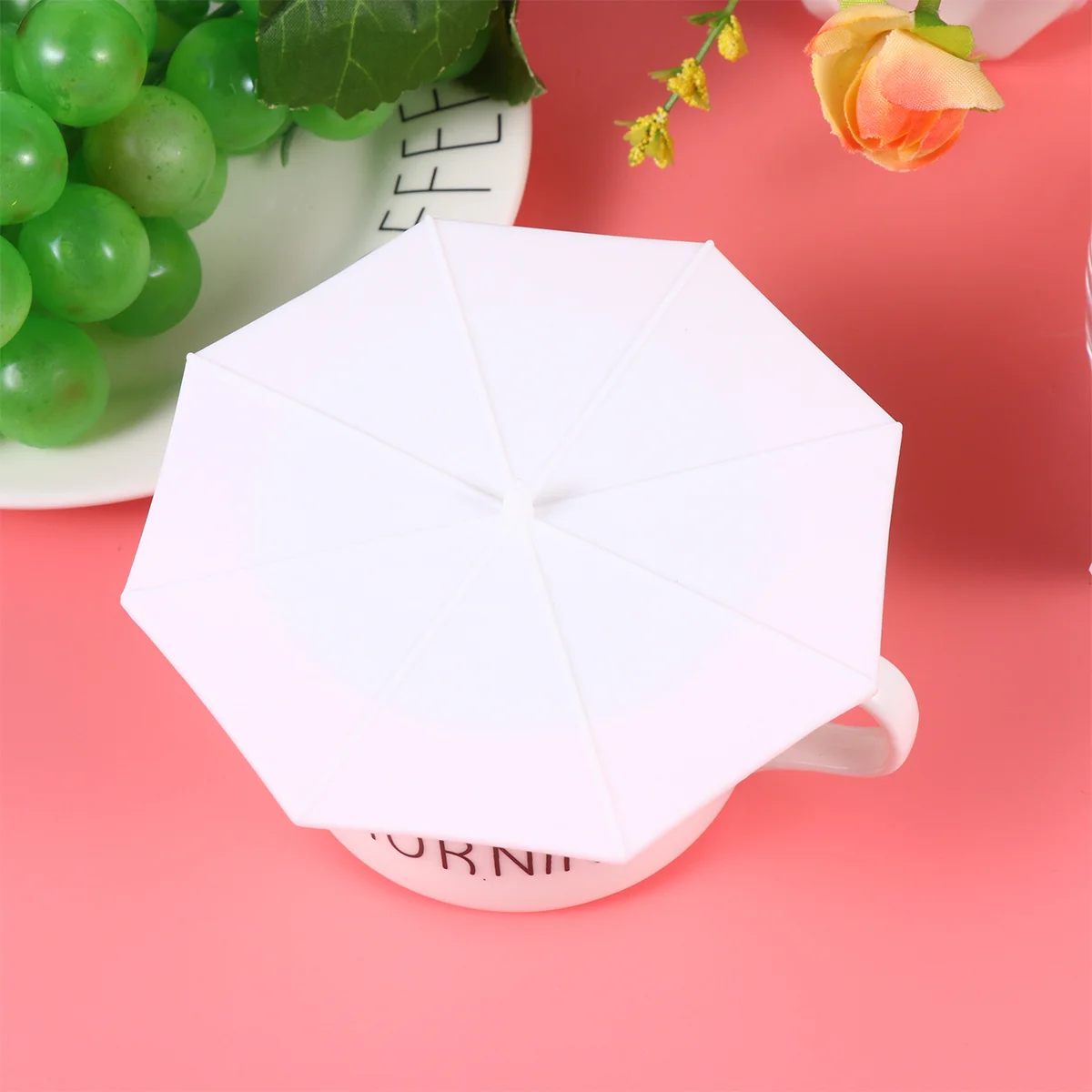 

3Pcs Leakproof Silicone Cup Lids Umbrella Design for Mug Cover Dustproof Suction Seal Keep Drink Warm Fresh Umbrella Cup Cover