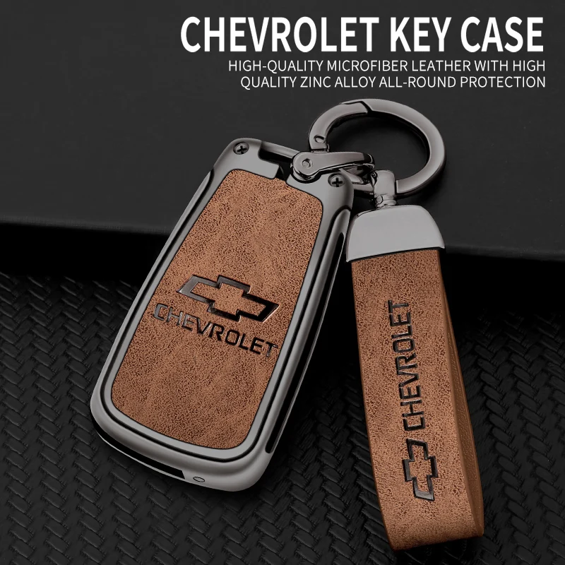 Zinc Alloy Car Flip Key Case Cover Shell Bag For Chevrolet Cruze Aveo Trax Sail Malibu Captiva Prism Spark Protector Accessories