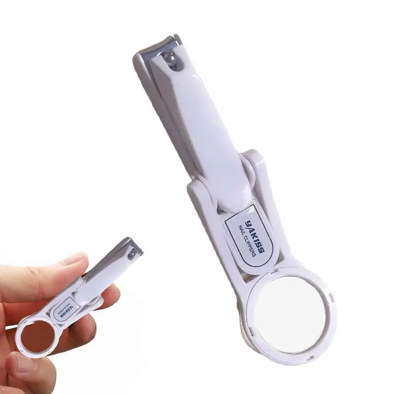 Nail Clippers With Magnifying Glass Stainless Steel Nail Clippers Women Men Beauty Products Nails Cutter For Business Trip Salon