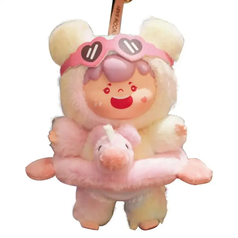 

Anime Plush Keychain Cute Figure Plush Doll Collectible Dolls Keychain Decoration Hangable Ornament For Living Room Bedroom