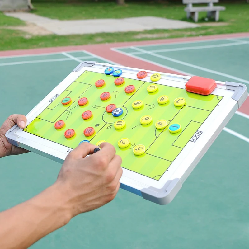 Aluminum Alloy Soccer Magnetic Tactical Board with Pen Dry Erase Soccer Traning Equimpment Accessories