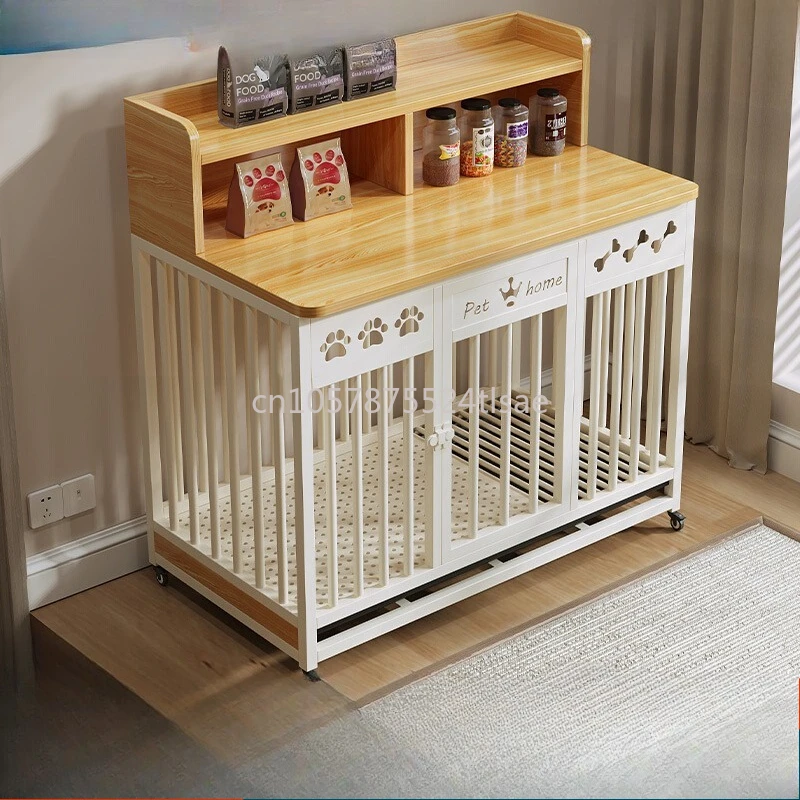 

Cage Large Dog Golden Retriever Indoor Medium Household Separation with Toilet Pet House Special Villa Kennel