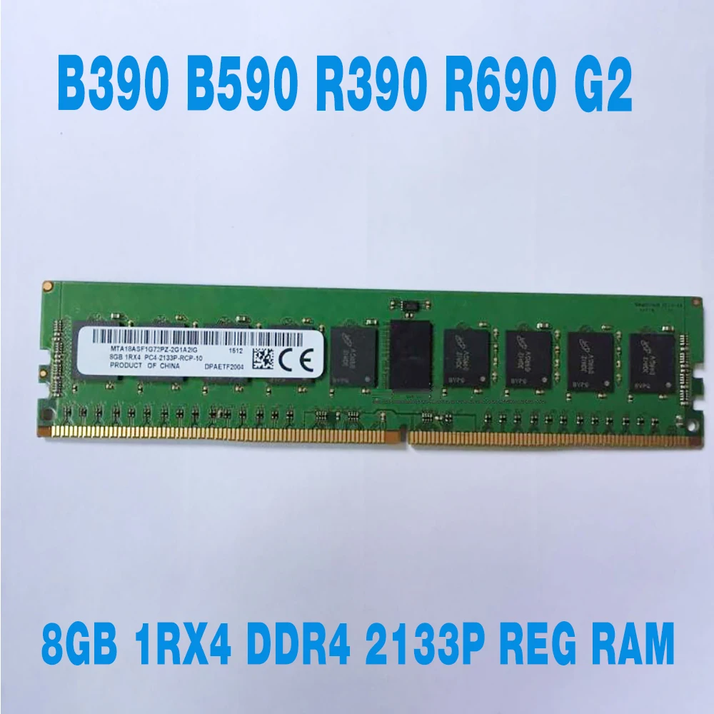 

1PCS For H3C UIS B390 B590 R390 R690 G2 Server Memory 8G 8GB 1RX4 DDR4 2133P REG RAM