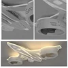 SANDYHA 현대 항공기 천장 팬 어린이 방에 대 한 빛 침실 홈 장식 Ventilador Mando Luminaires Suspendus 5