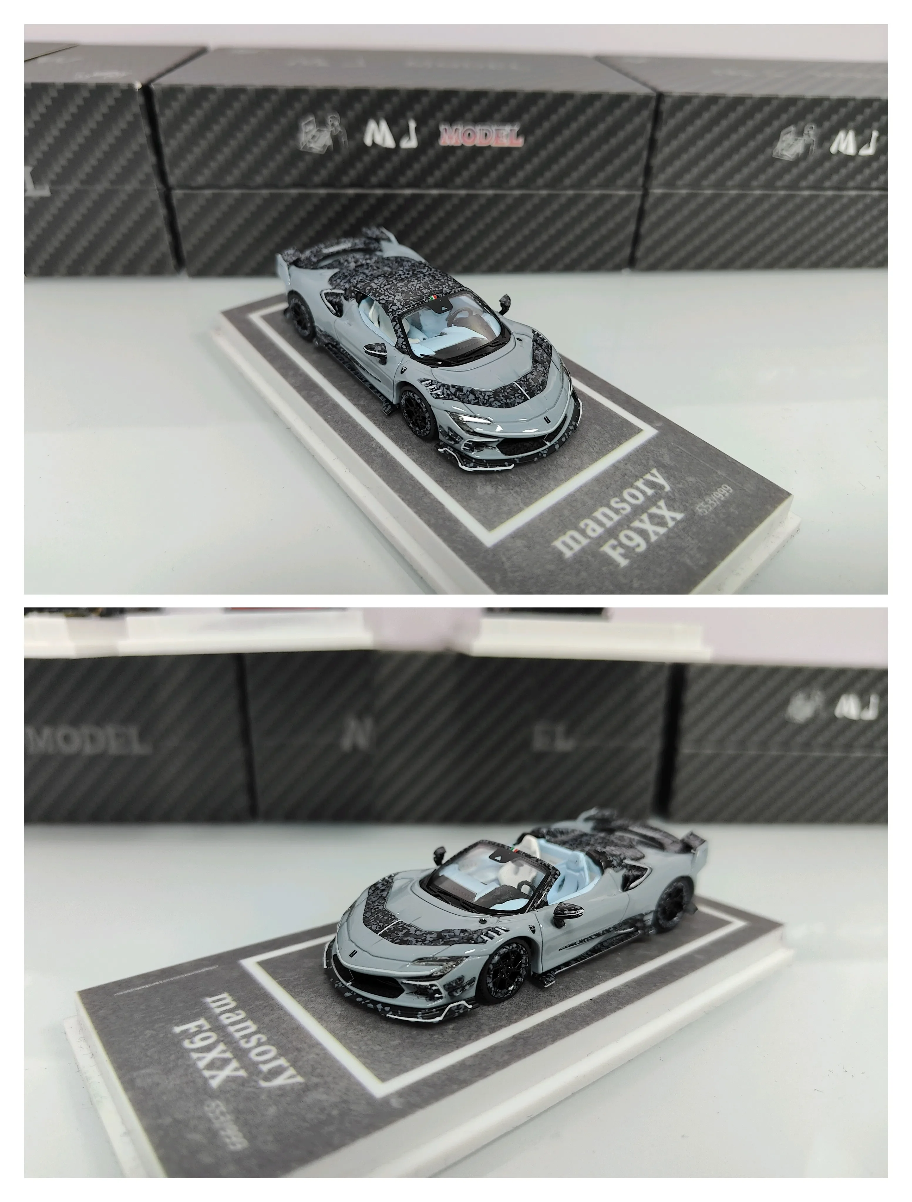 MJ 1:64 MANSORY F9XX Convertible Edition Diecast Model Car, Pré-commande