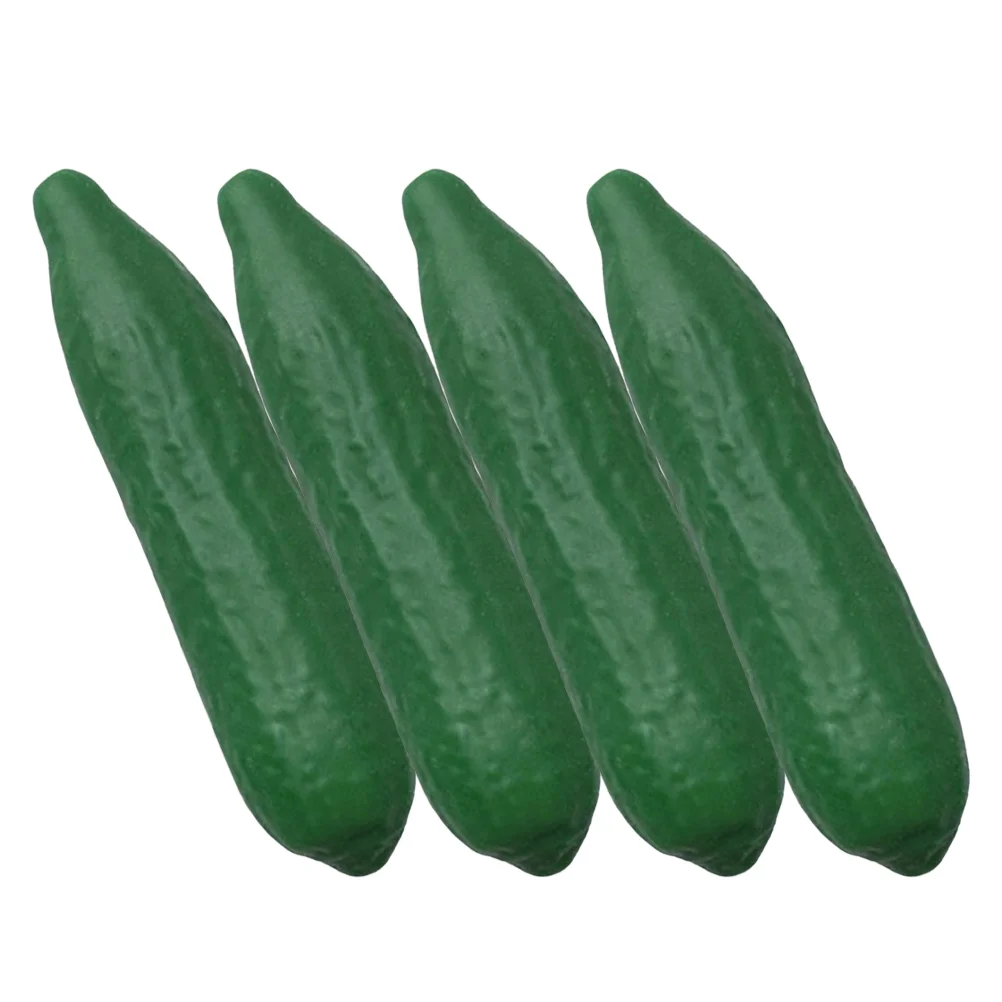 4 Pcs Cucumber Pinch Birthday Party Favors Tricky Toy Elastic Squeeze Vegetable Stretchy Sensory Plaything Toys