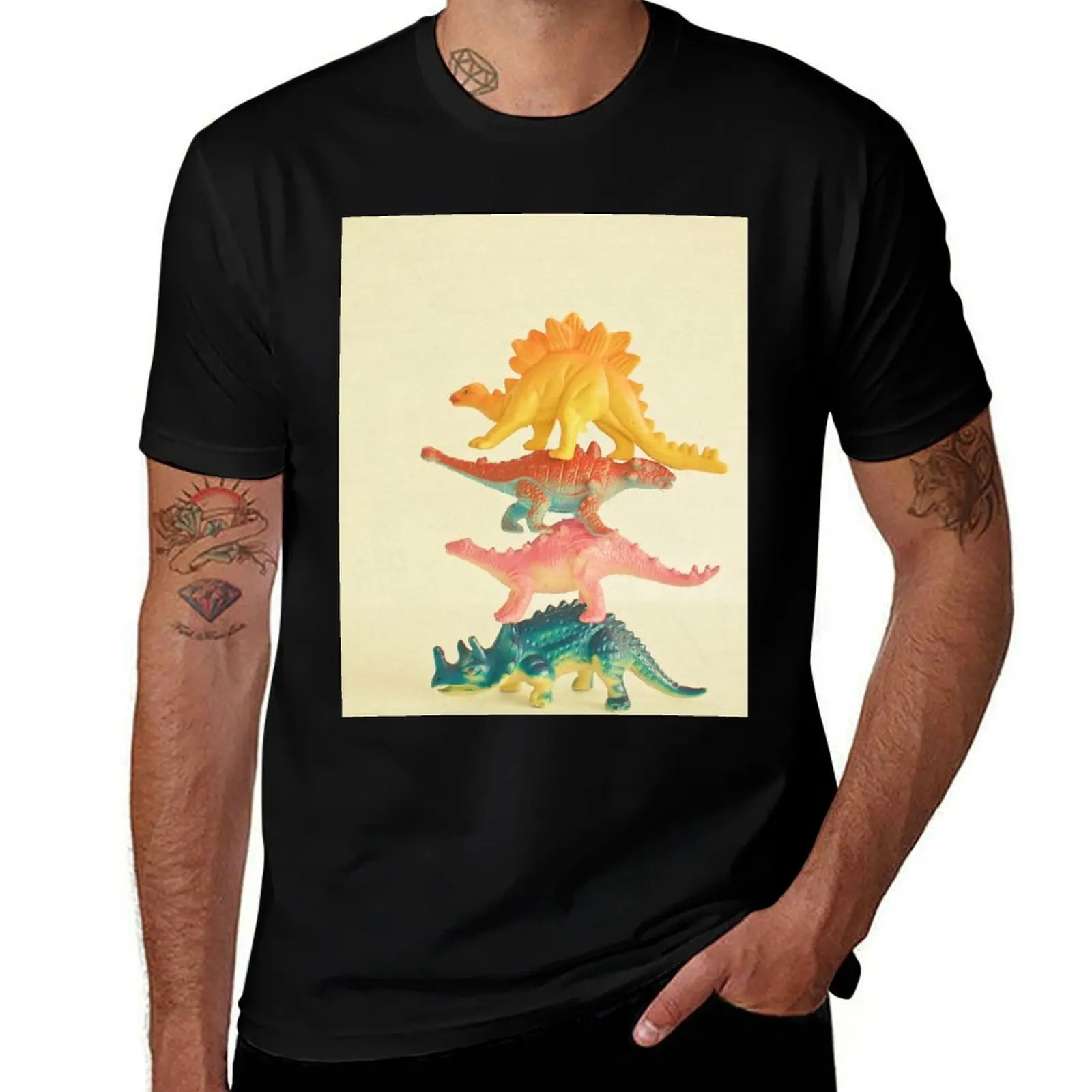 Dinosaur Antics T-Shirt Work Comfort for Men T-Shirt