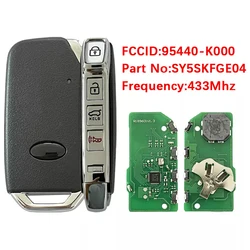 CN051162 Aftermarket 4 Button Smart Key For KIA Soul EV 2019-2020 Keyless Remotes 433Mhz 4A Chip FCC SY5SKFGE04 95440-K0000