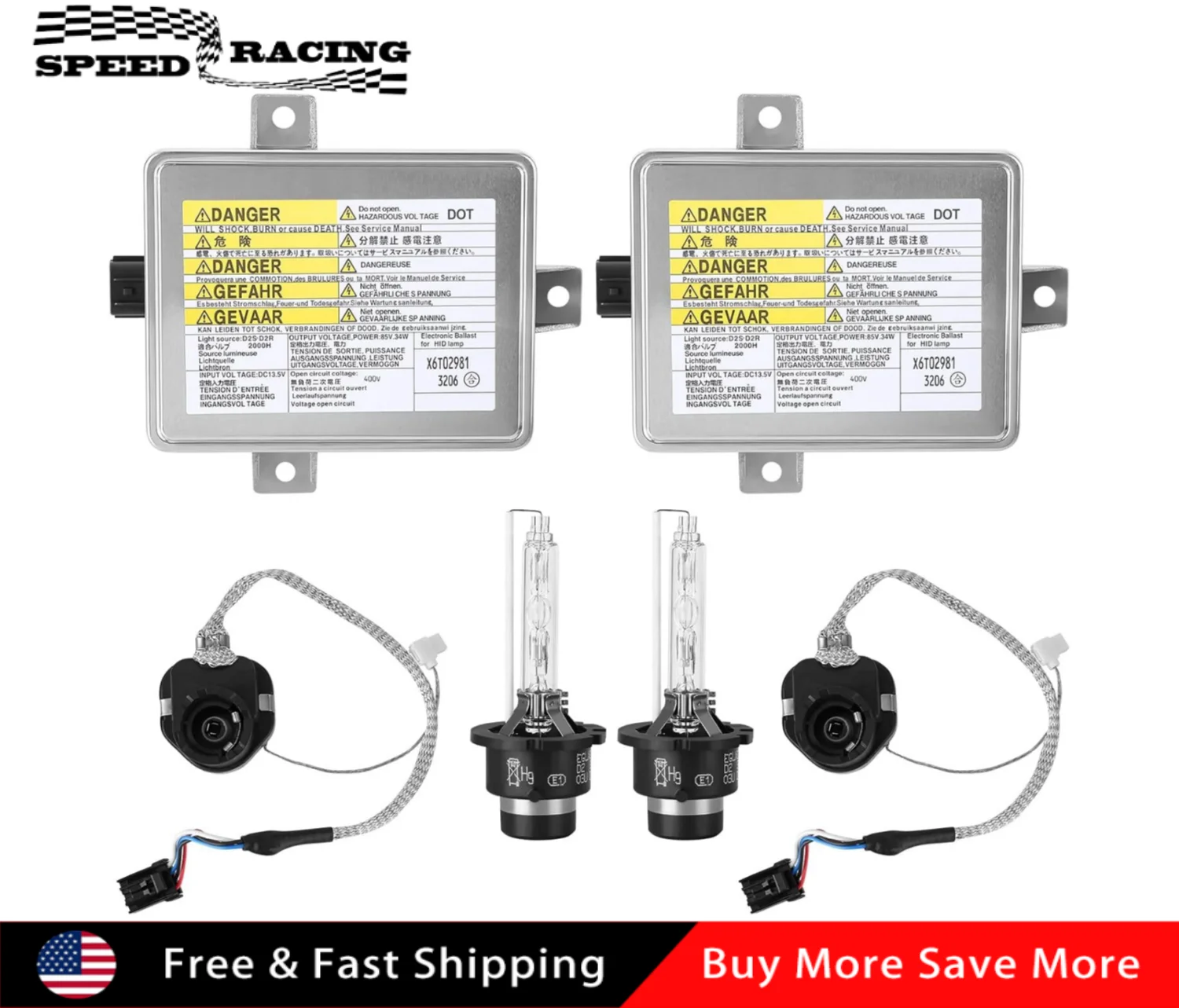 

33119-S0K-A10 33109-S0K-A02 HID Xenon Headlight Ballast + Igniter + Bulb For 2004-2008 Honda S2000 2.2L 2002-2005 Acura TL 3.2L