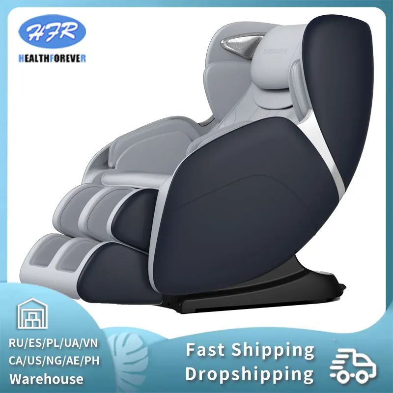 Massage Chair 4d  Luxury Zero Gravity Heated Back And Neck Electric Office Chair Massage Sofa Kneading Massage Bluetooth Music