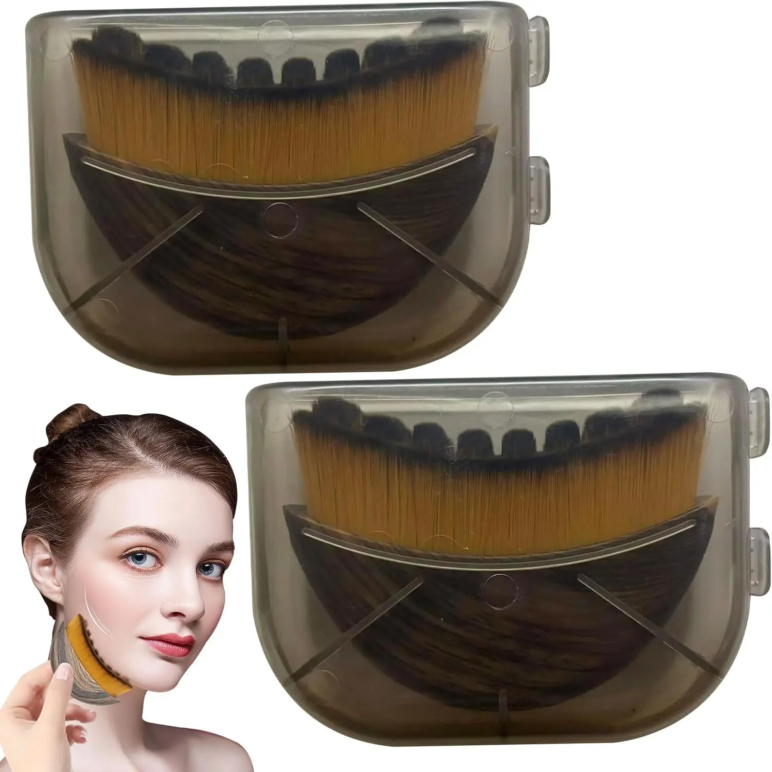 2 PCS Lymphatic Drainage Massager for Face,Gentle Ergonomic Dry Brushing for Puffiness Relief,Fit Skin Precisely Relieve Fatigue