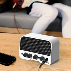 LEKATO 5W Portable Guitar Amp with Rechargeable Battery, 6H Playtime, Headphone Jack for Silent Practice, BT Aux Input