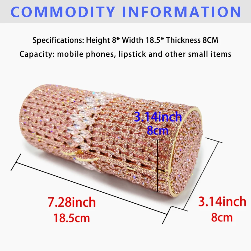 New popular catwalk ladies wedding party Christmas gift stone dinner clutch bag glass rhinestone dinner bag diamond handbag