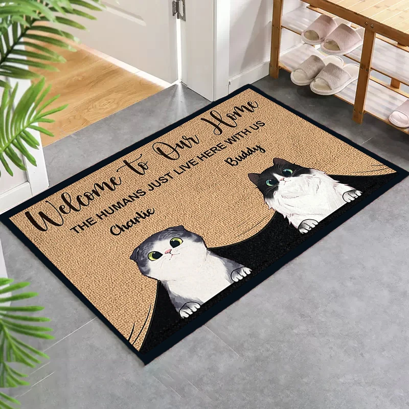 

Cute Cat Dog Prayer Mat Living Room Anime Mats Bedroom Non-slip Kitchen Mat Rug Entrance Carpet Kitchen And Home Items Rugs