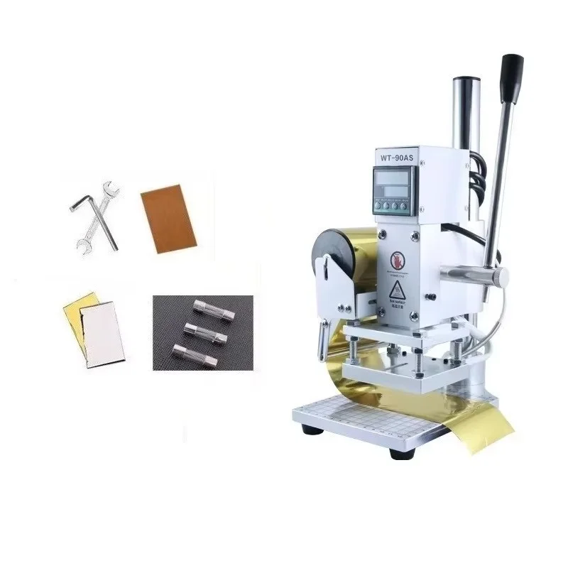 

Машина для горячего тиснения JC для кожи, небольшая ручная цифровая машина для нанесения логотипов на кожу, ПВХ-карты и бумагу, инструмент для горячего брендирования WT-9