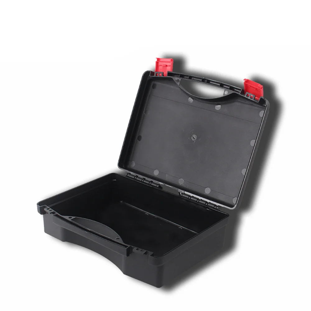 Black PP toolbox Plastic Boxs Thickened box Car repair tool suitcase Tool Case Plastic Toolbox Portable Suitcase Parts Box