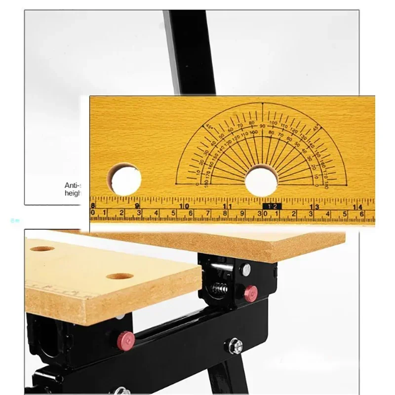 Imagem -06 - Multifuncional Household Workbench Folding Woodworking Table Saw Carpintaria Decoração Ferramenta Combinada Bancos Portáteis