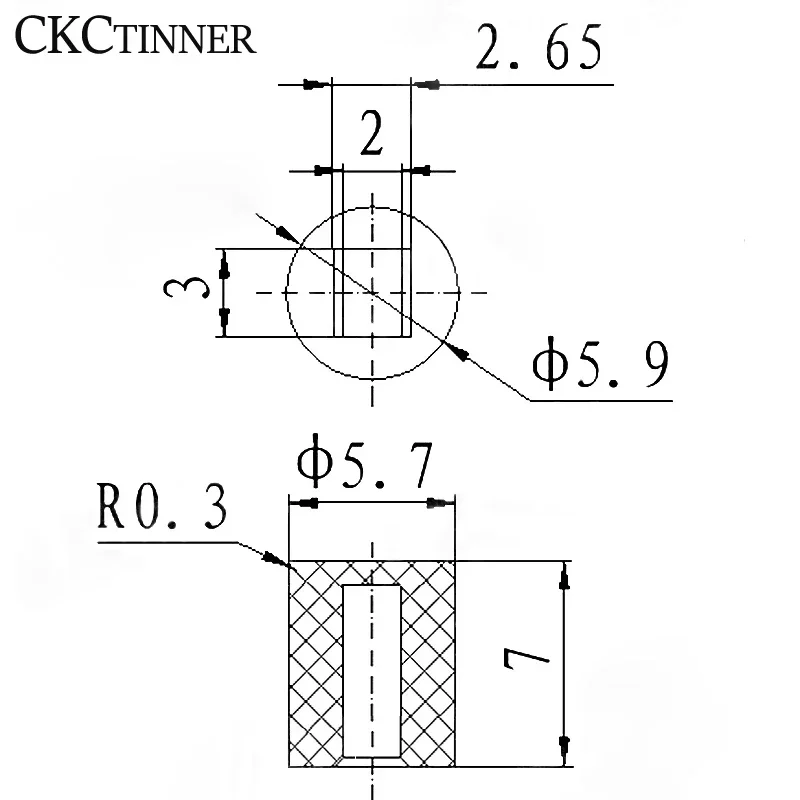 10 Stuks/Batch 5-kleuren Knop Schakelaar A06 6*7Mm Geschikt Voor 5.8*5.8 7*7 8*8 8.5*8.5 Plastic Cap Hoed Kits