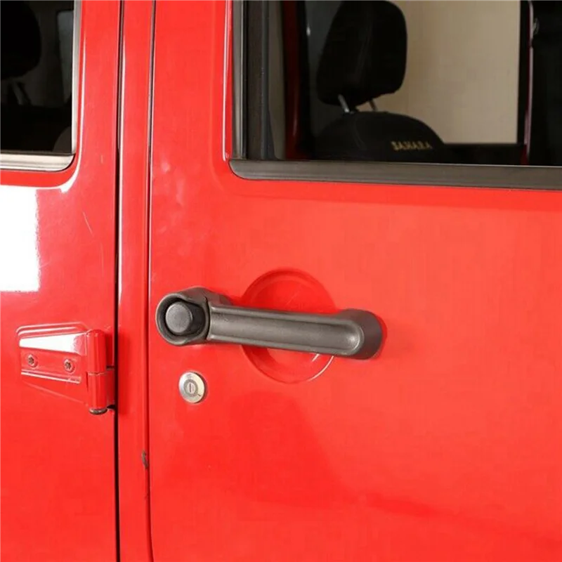 

4X Car Exterior Door Handle 4589164AI For 2007-2017 Jeep Wrangler (JK)